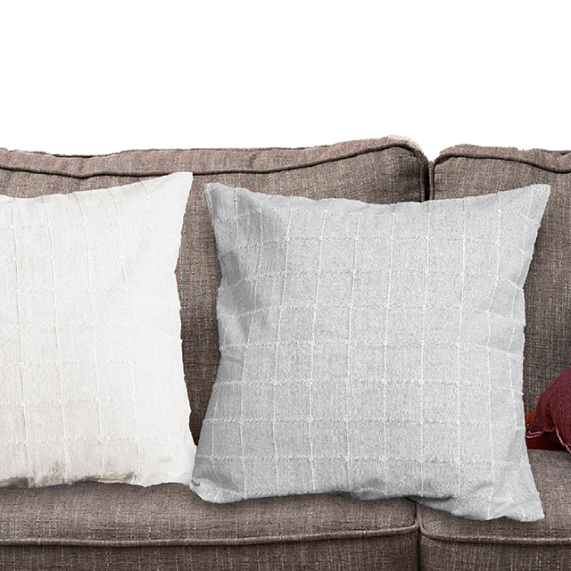 クッションカバー150円　格子柄