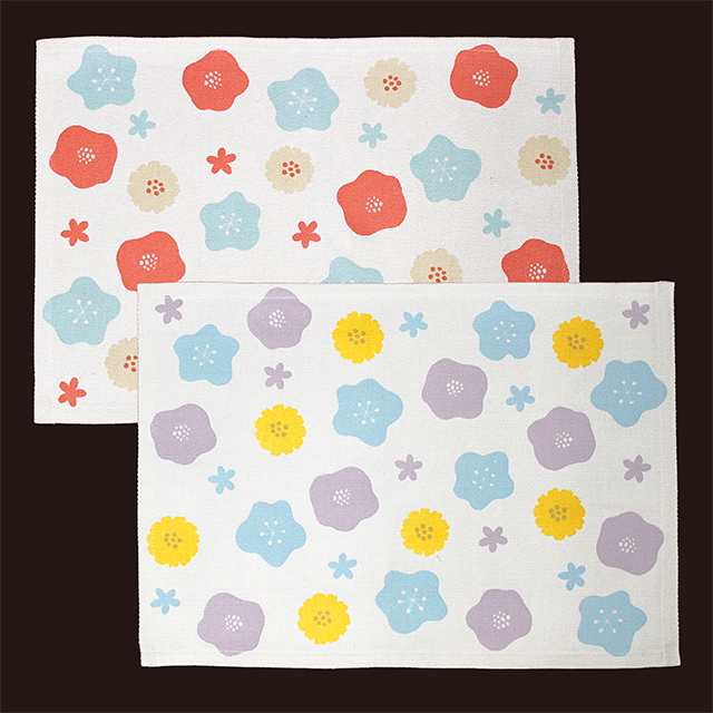 インテリアマット　フラワー